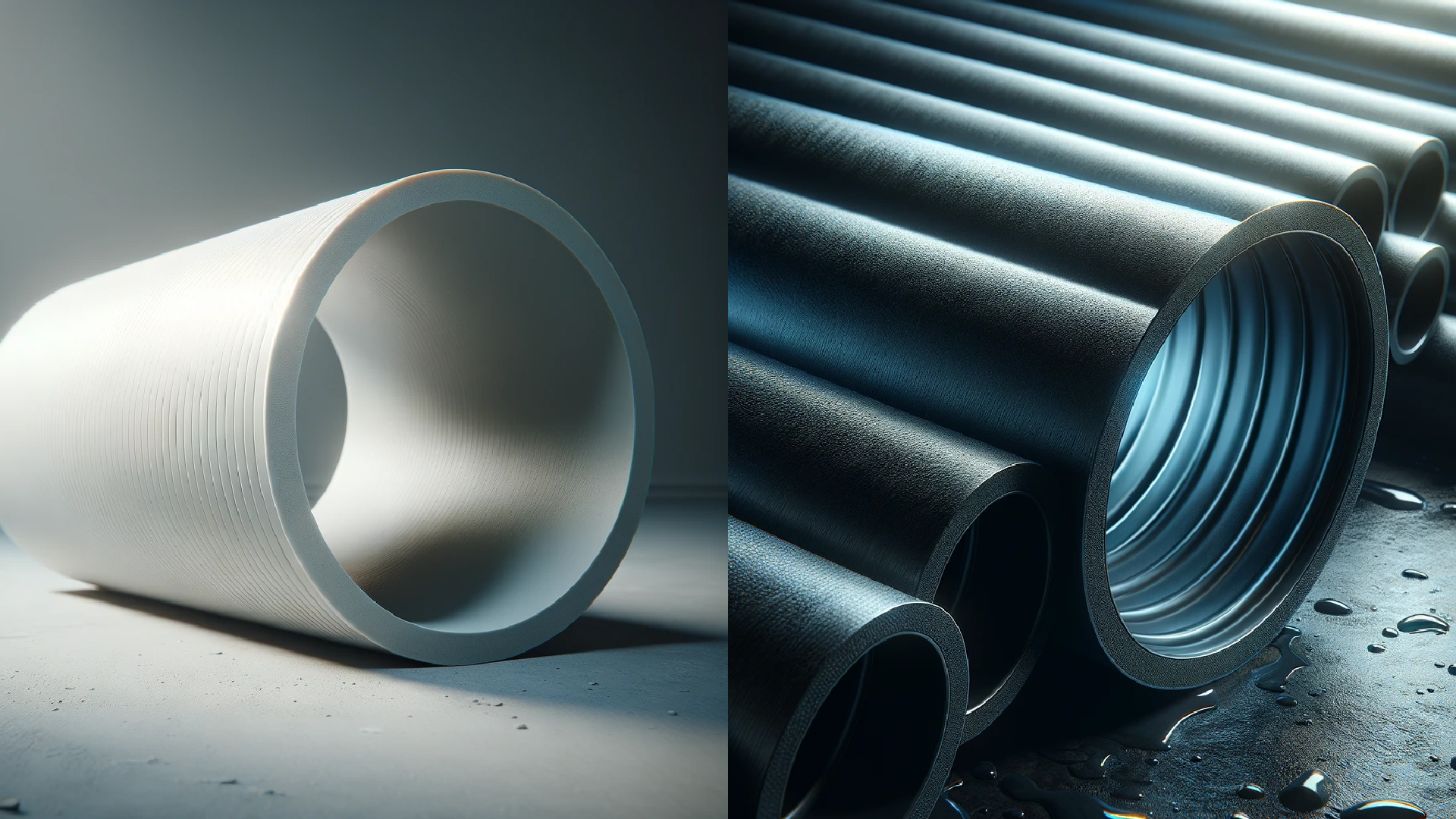 Чем отличается ПНД от ПВХ труб? Чем отличается ПНД от ПВХ труб?